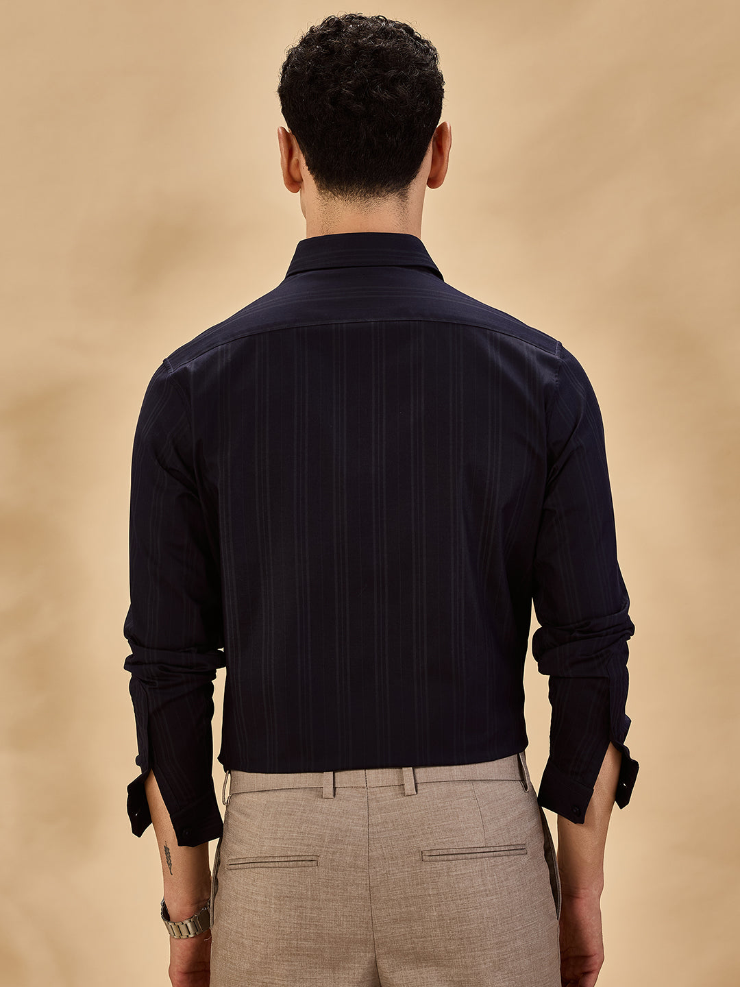 Men Navy Blue Formal Shirt (MILAN)