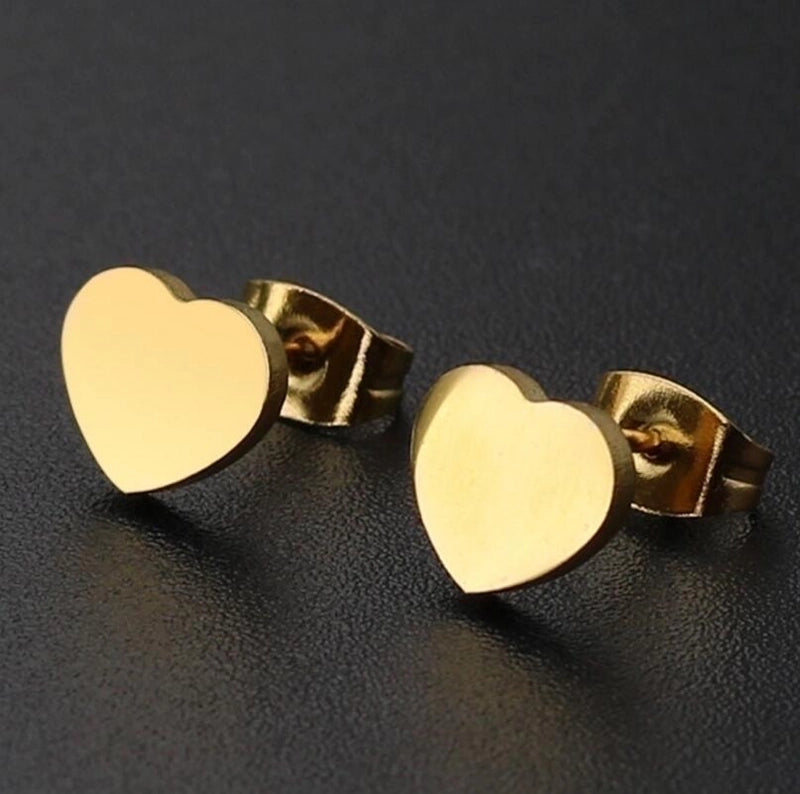 Minimalist  Geometric 304 Stainless Steel No Inlaid 18K Gold Plated Ear Studs