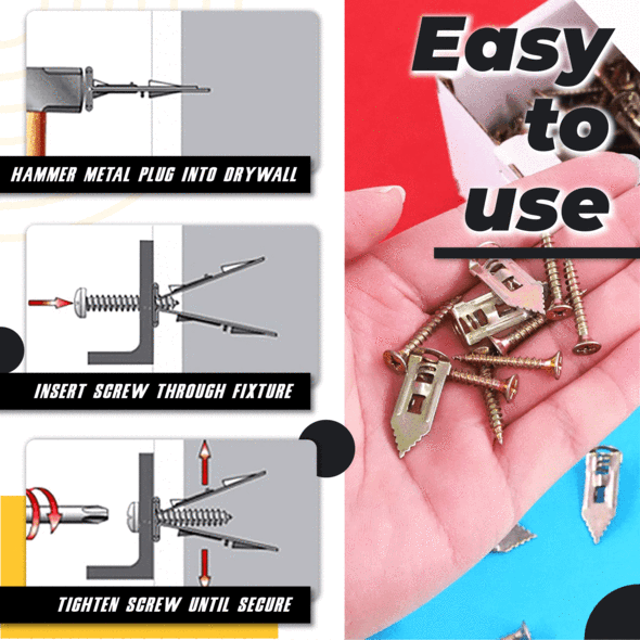 (🎅Hot Sale Now-SAVE 48% Off )Self-Drilling Anchors Screws