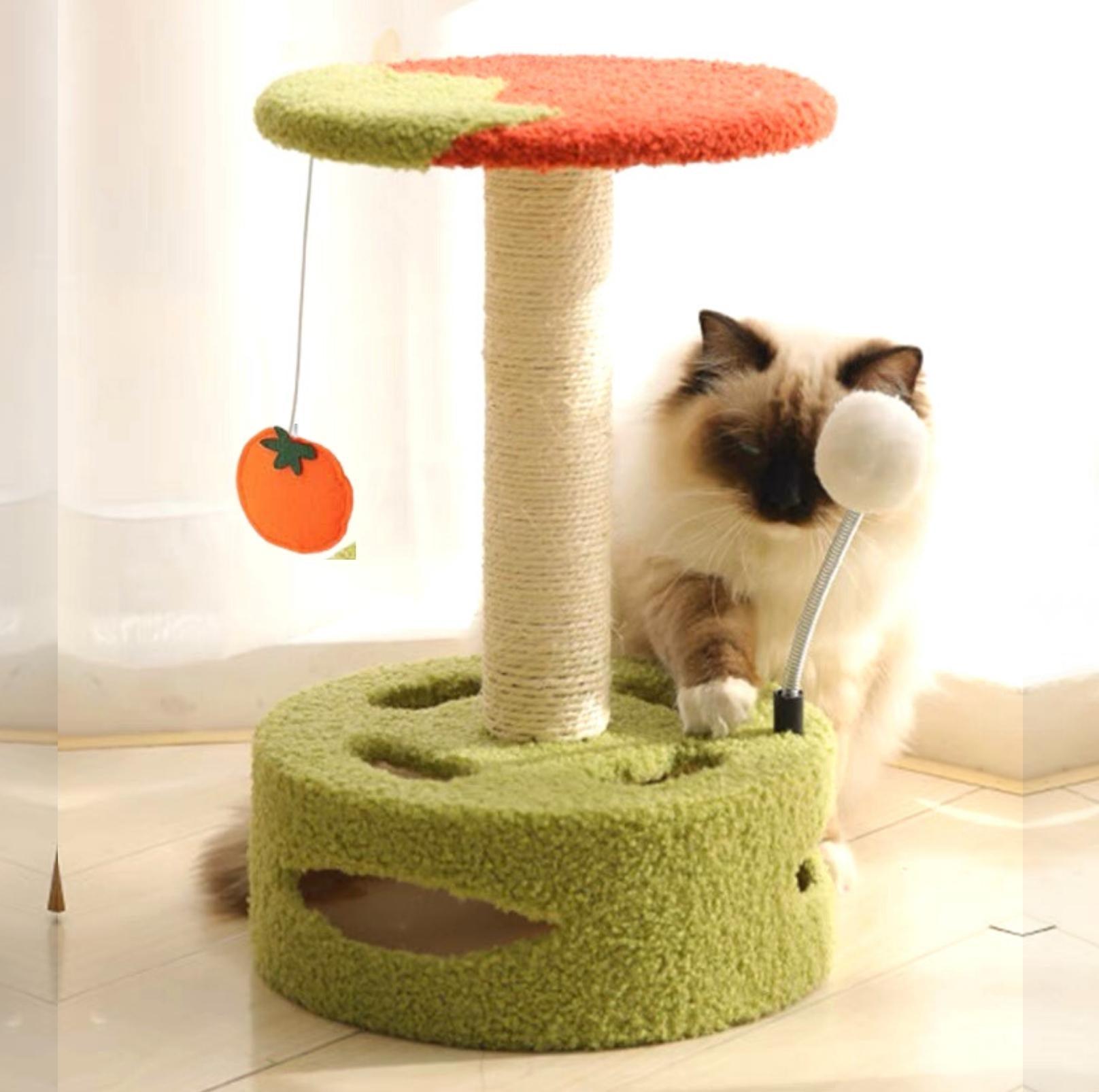 Cute Cartoon Style Small Cat Tree Scratching Post