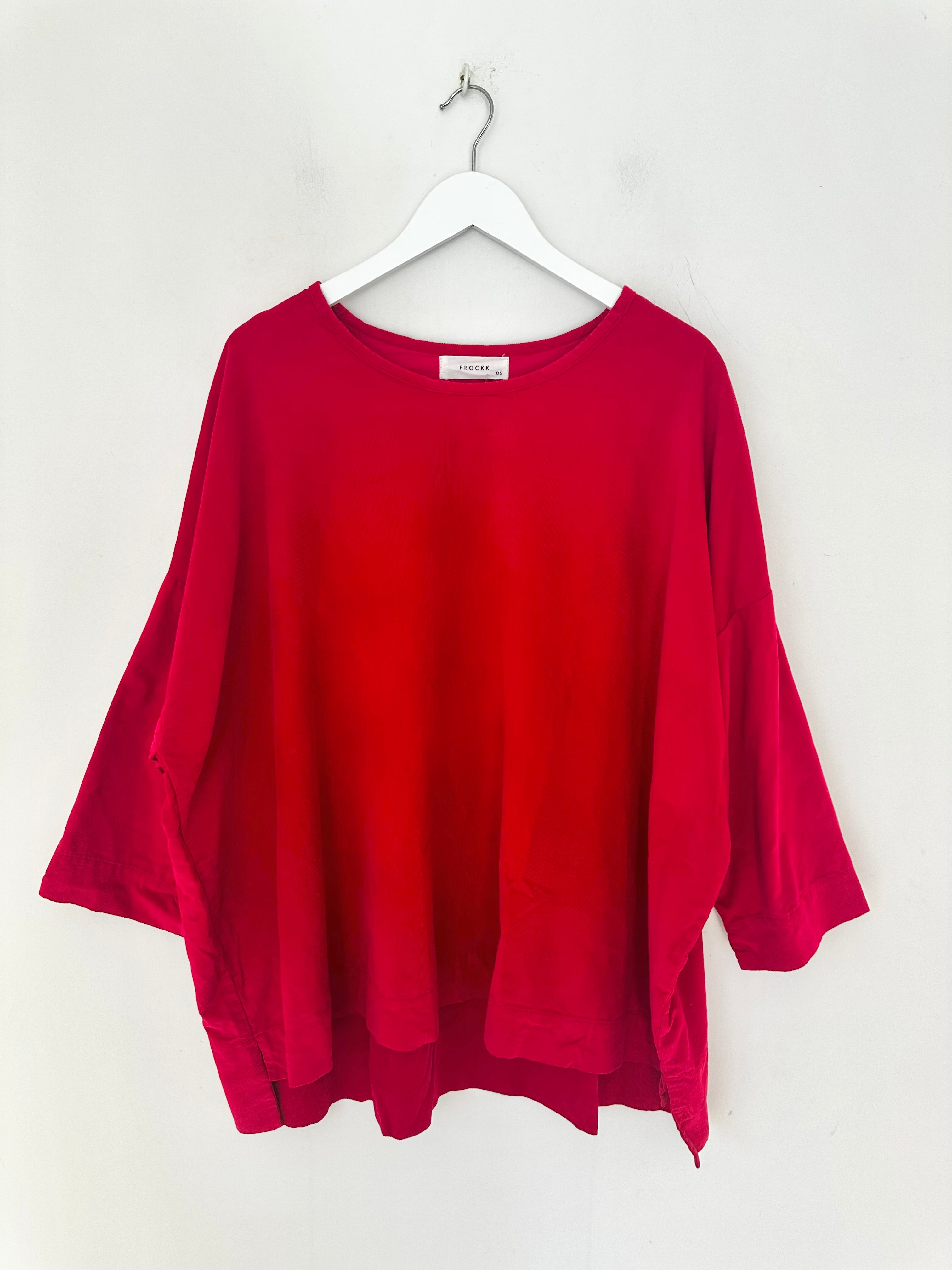 hunter top - winter red cord