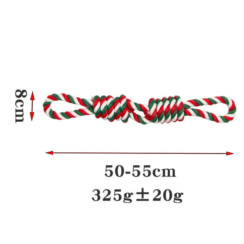 Explosive Spot Pet Supplies Dog Cotton Rope Toy Large Big Dog Molar Interactive Bite-resistant Tipping Rope Knot