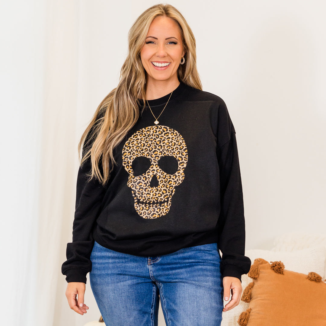 Bone To Be Wild Pullover. Black