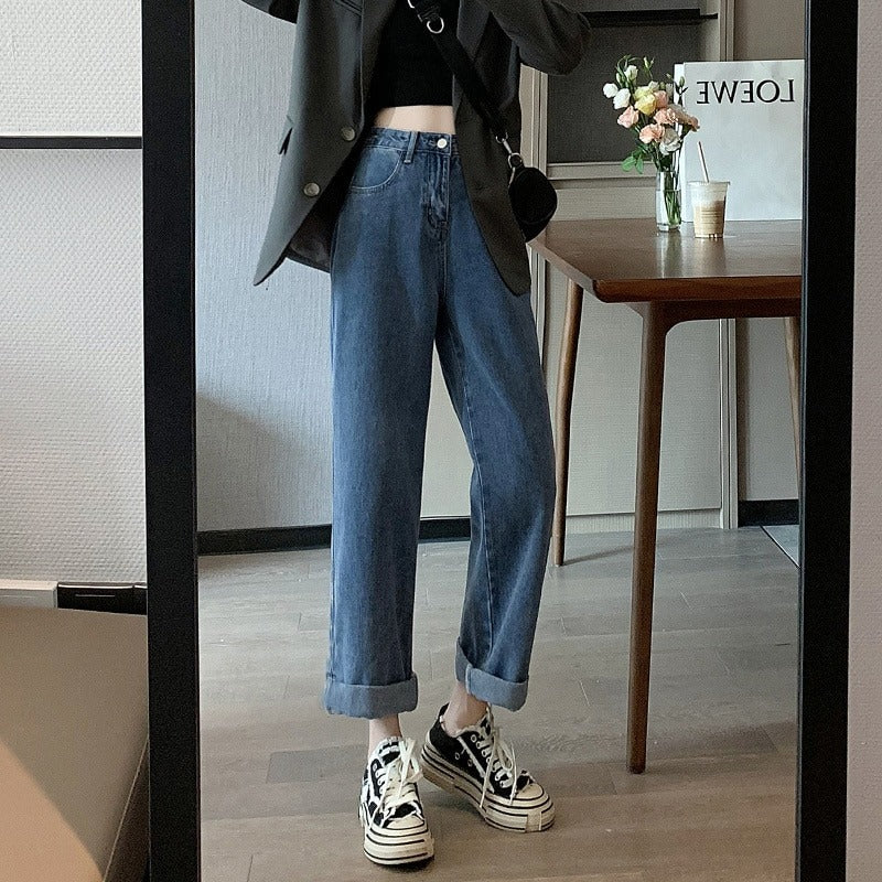 Wide High Waisted Cowboy Pants For Women