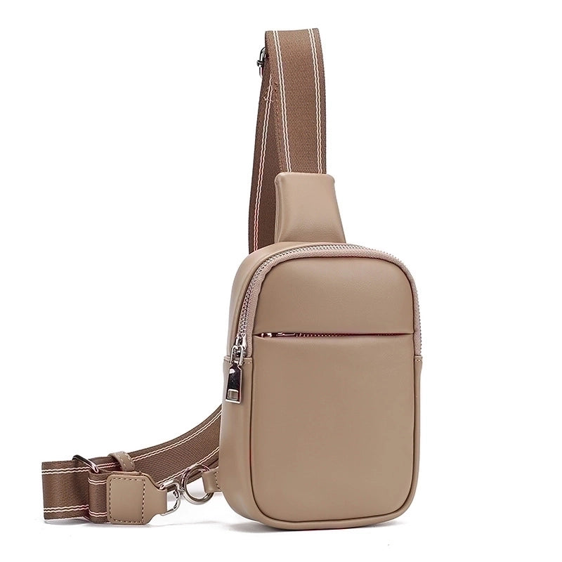 Women's Streetwear Solid Color Pu Leather Waist Bags
