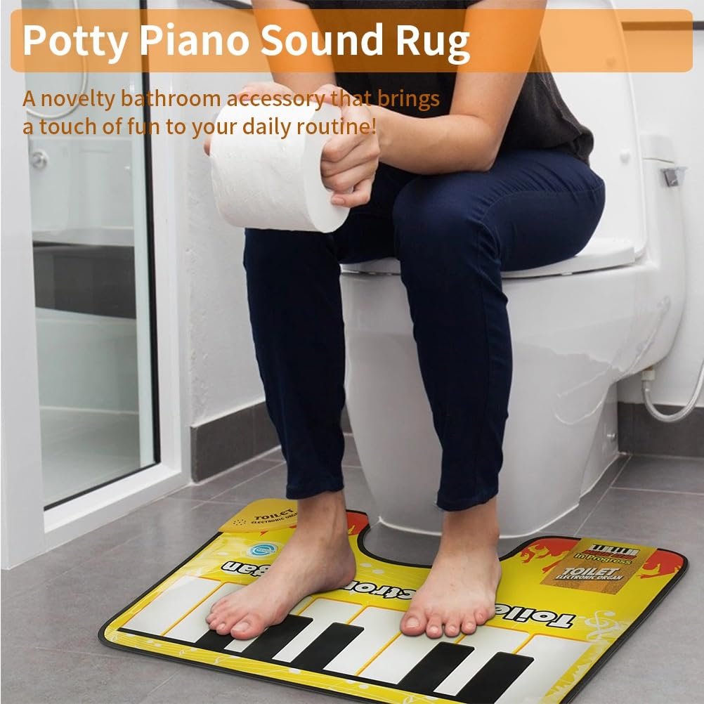 Artistic Piano Sounding Carpet For Bathroom