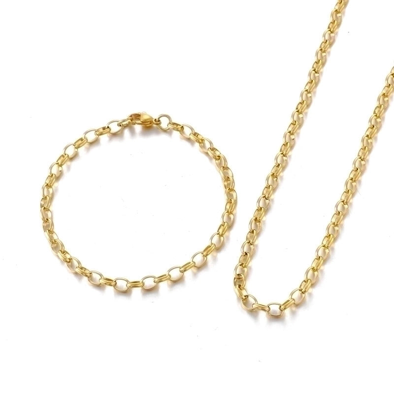 Fashion Geometric Titanium Steel 18K Gold Plated Bracelets In Bulk