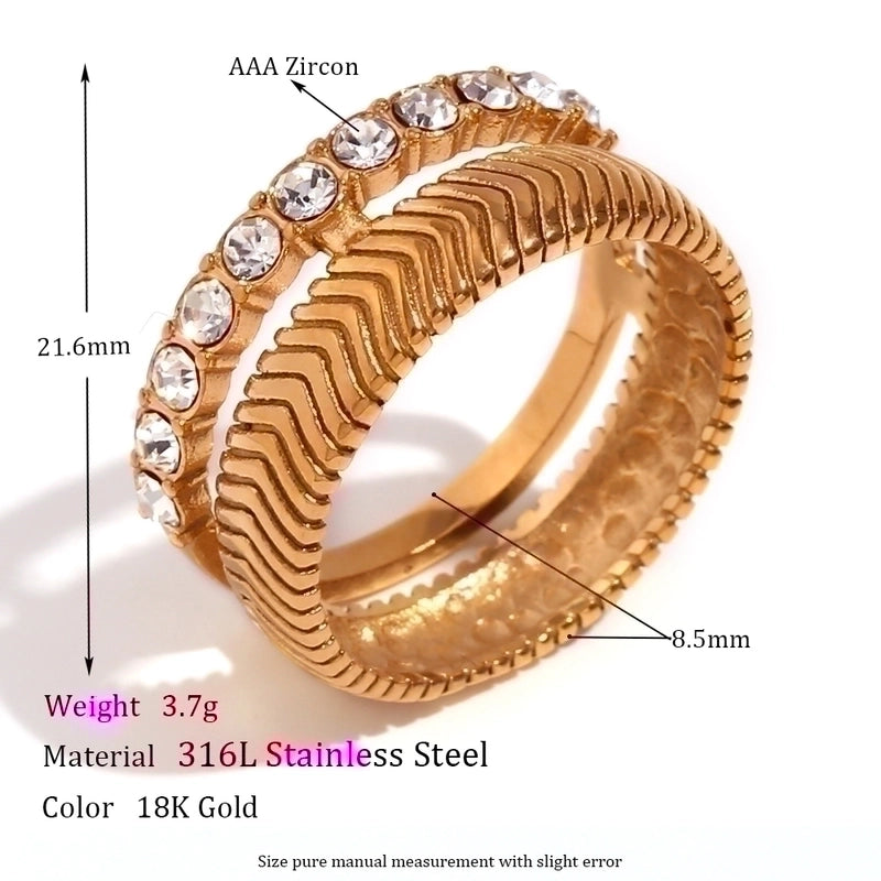 Vintage Style Classic Style Solid Color 304 Stainless Steel Rhinestones 18K Gold Plated Plating Inlay Bracelets Earrings Necklace