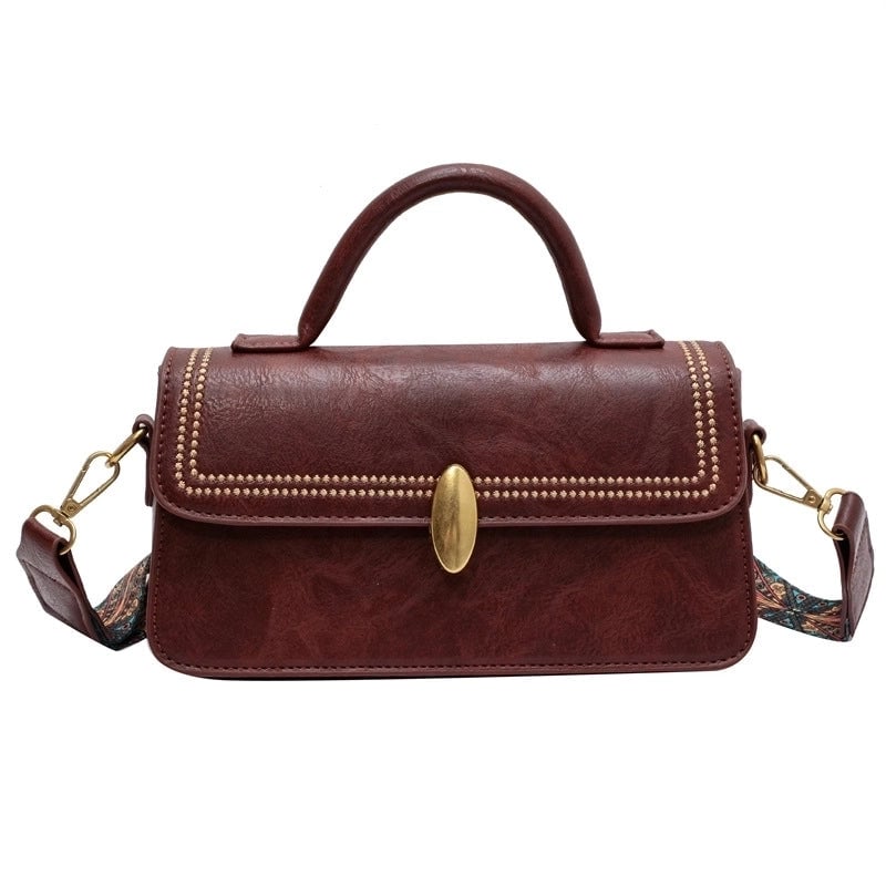 Women's Medium All Seasons Pu Leather Vintage Style Handbag