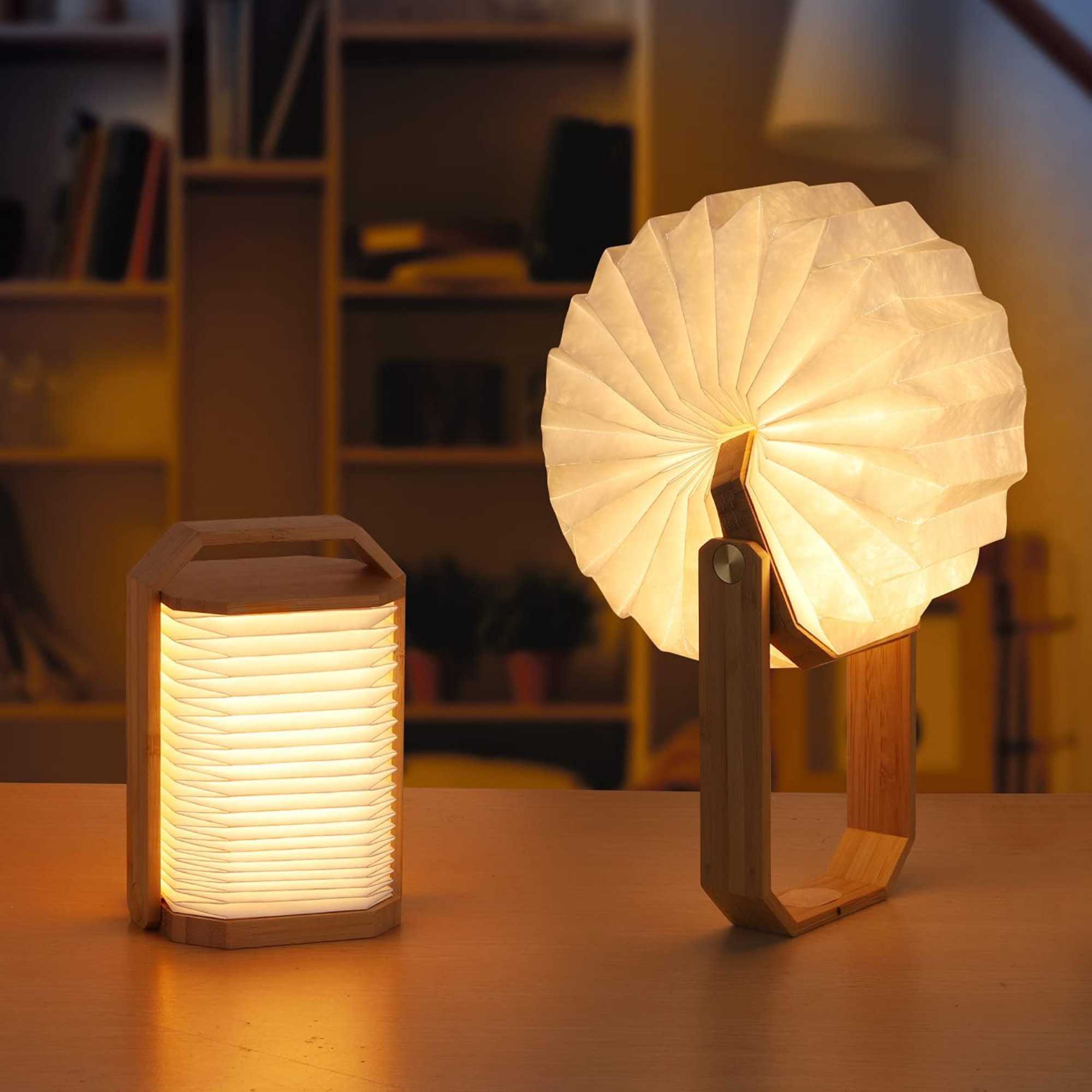 Gingko Smart Origami Lamp. Japanese Bamboo