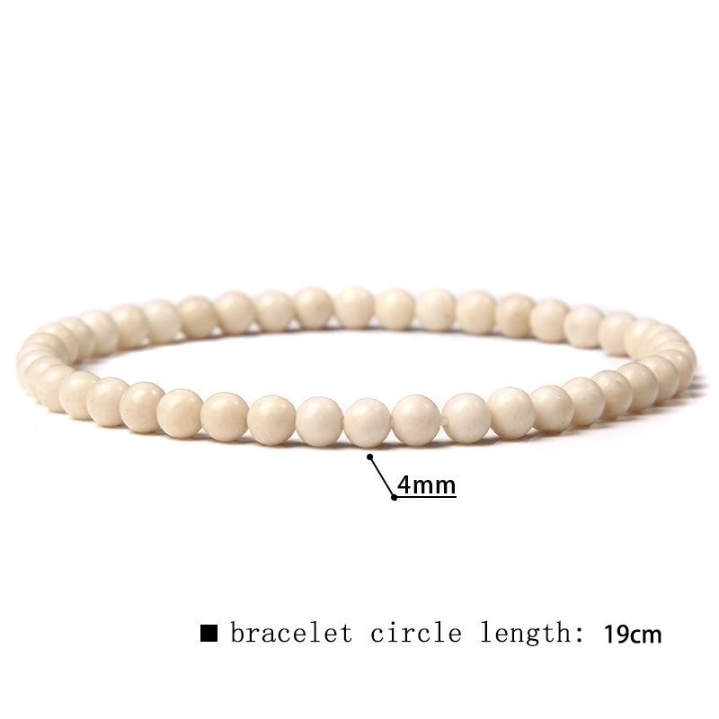 Minimalist Marble Natural Stone Beaded Bracelets
