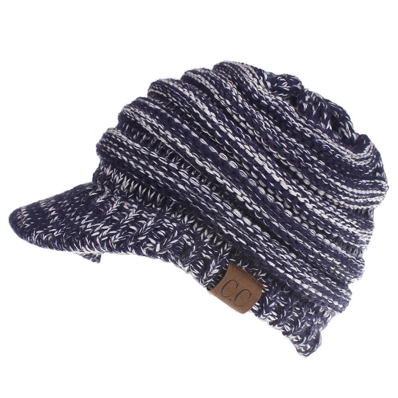 Autumn And Winter New Autumn And Winter Personalized Fashion Warm Knitted Ponytail Wool Hat Versatile Outdoor Cold-proof Warm Hat