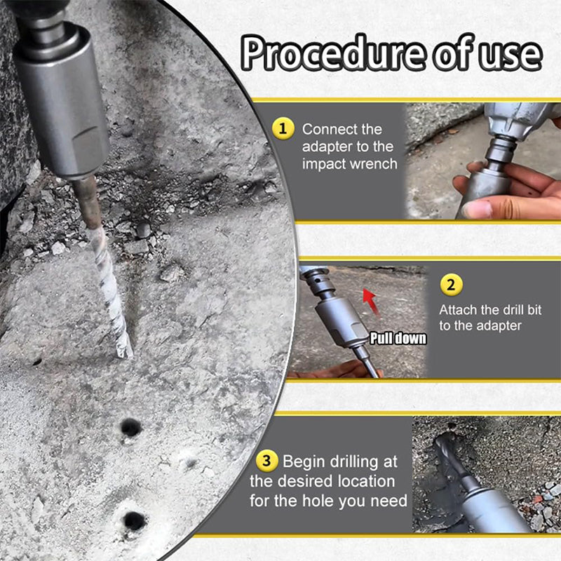 High-carbon Steel Electric Wrench to Hammer Adapter🪛