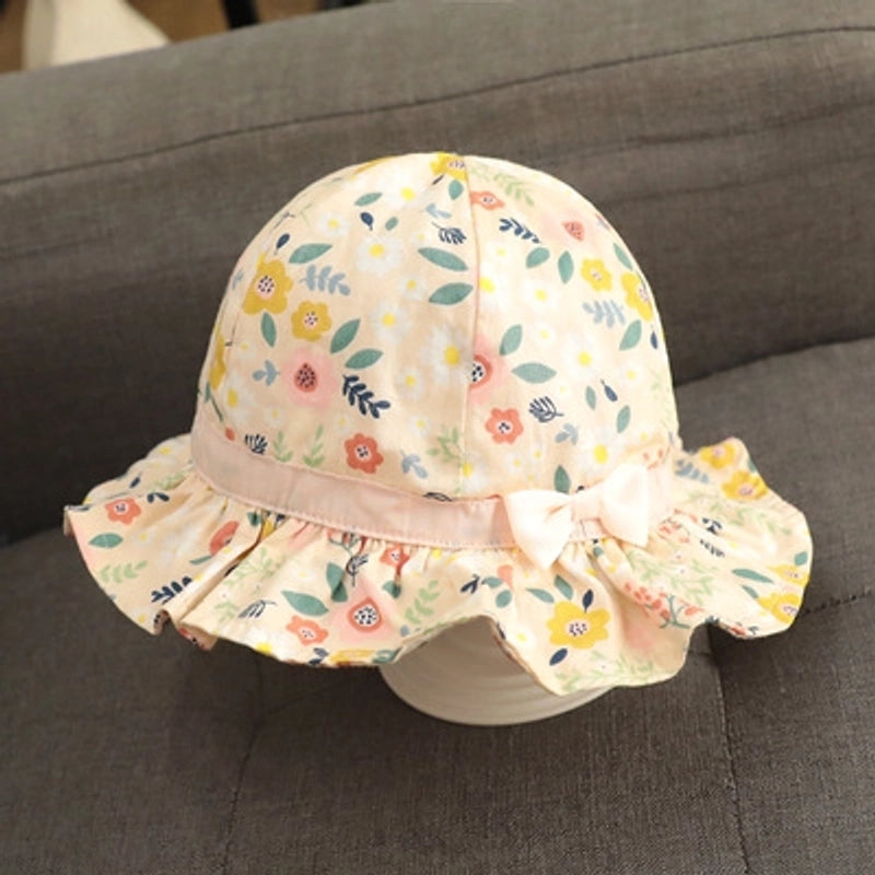 Baby Girl's Girl's Casual Flower Bowknot Bucket Hat