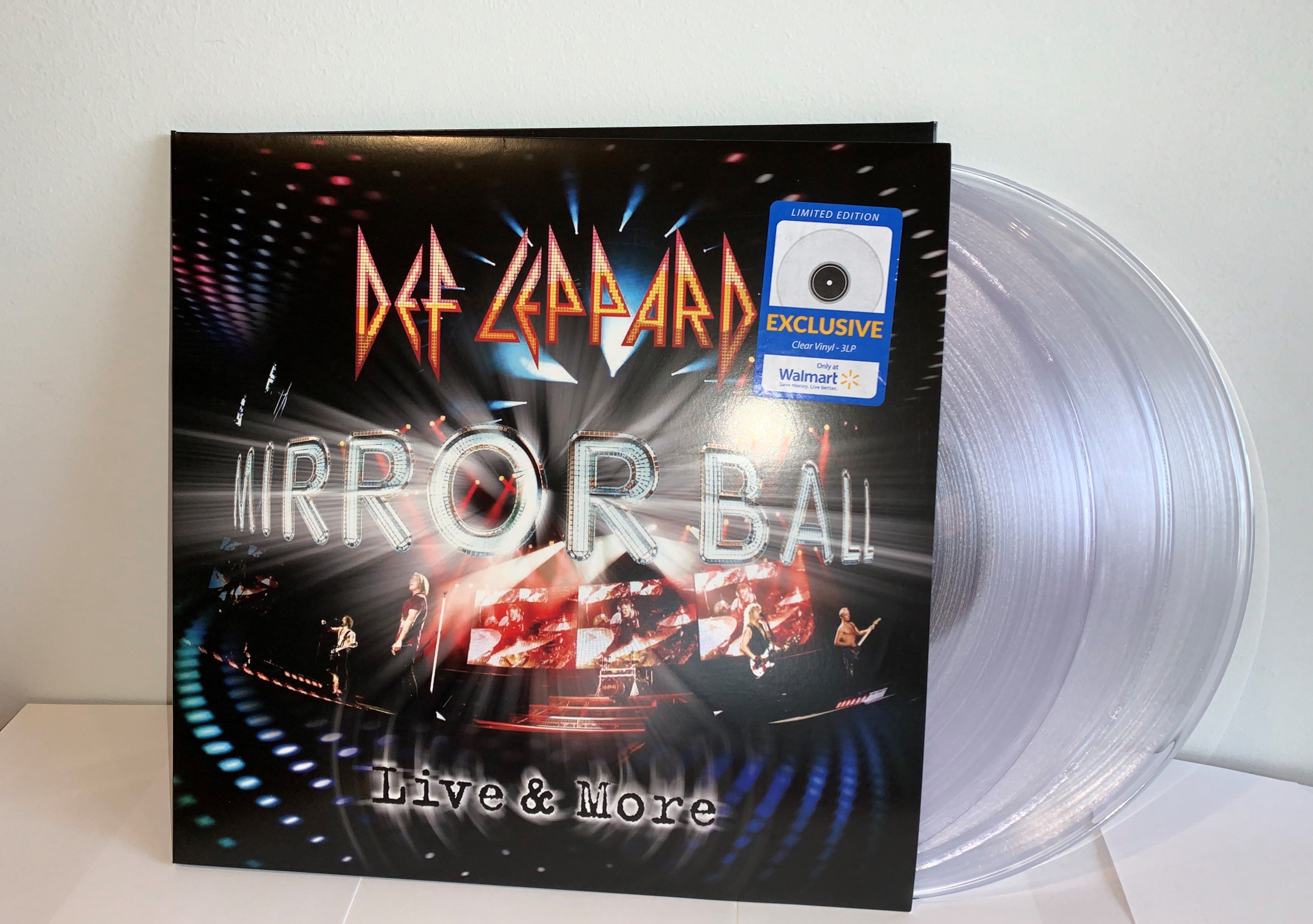Def Leppard - Mirror Ball Live & More Exclusive Limited Edition Transparent Clear Vinyl [3LP_Record]