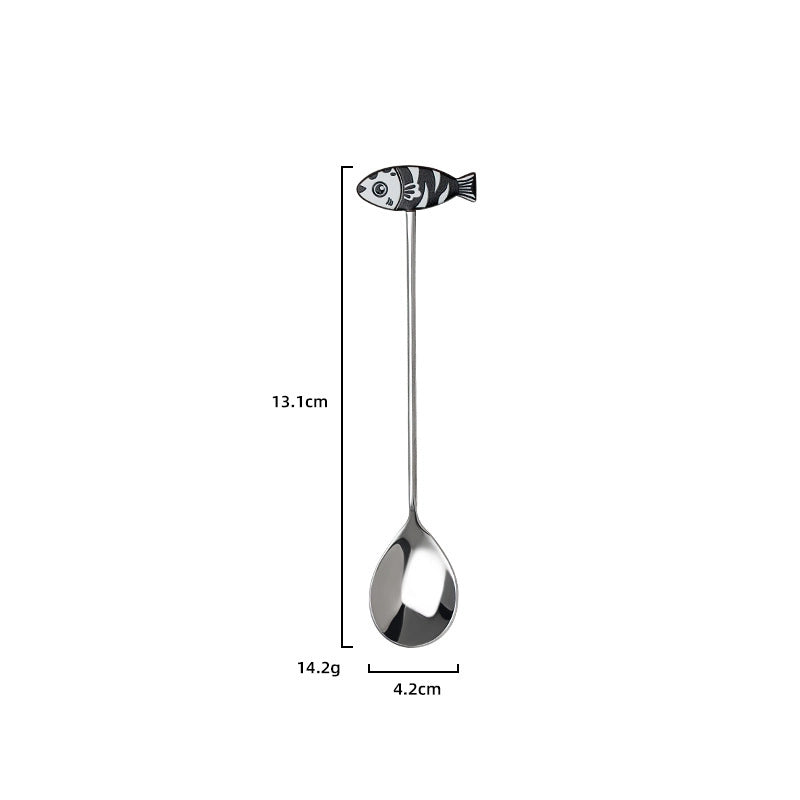 Cute Cartoon Stainless Steel Spoon 1 Piece