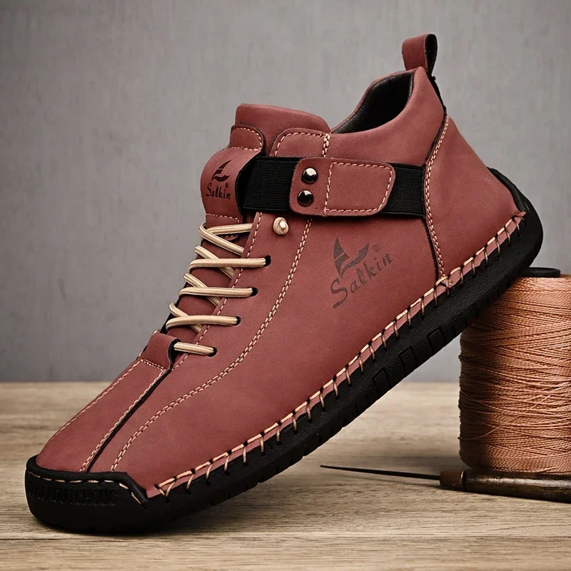 Gameglobeplanet oxford Leather Men Casual Shoes Zapatos Brand Loafers Moccasins Breathable Slip on Driving luxury designer shoes  men leather shoes