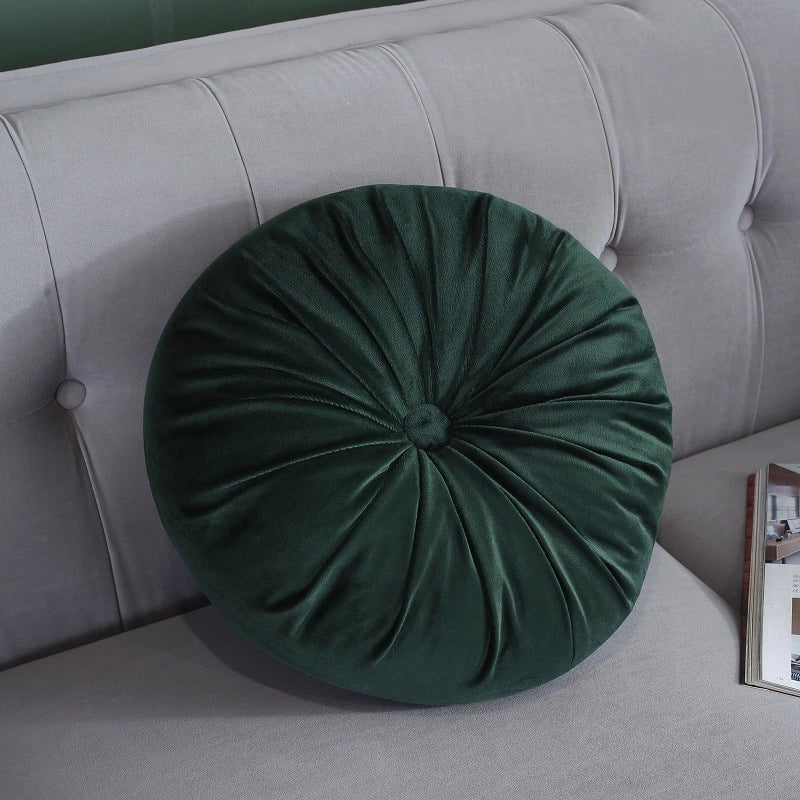 Round Pumpkin Pillow Solid Color Bay Window Pillow Homestay Model Room Pillow Living Room Sofa Cushion