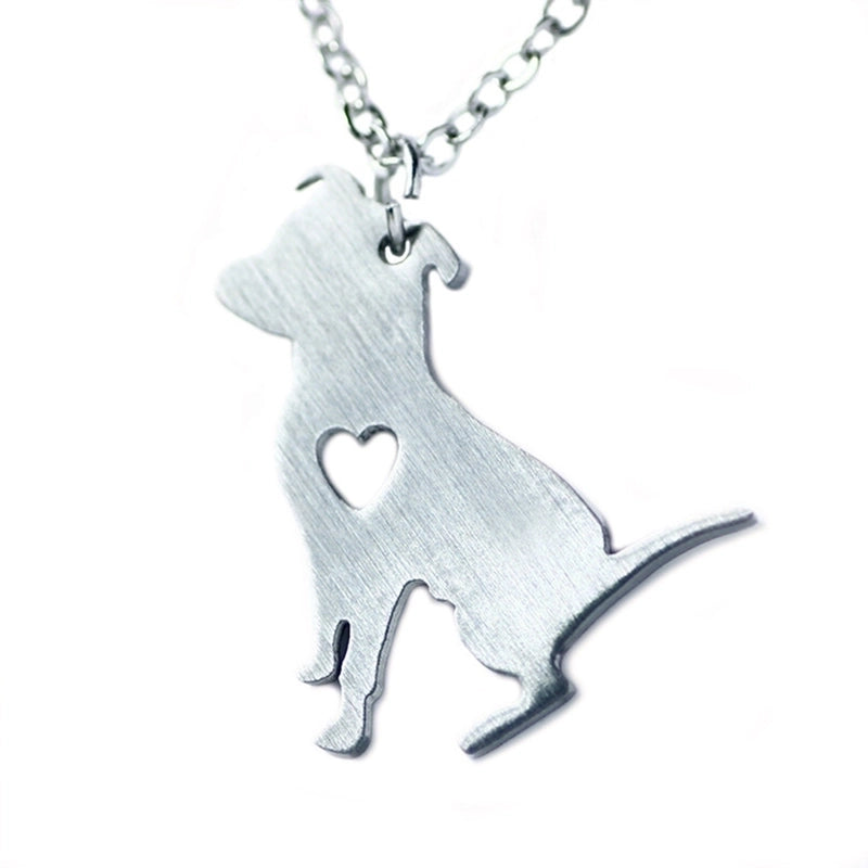 304 Stainless Steel Cute Slice Polishing Animal Dog Necklace Titanium Steel Necklace