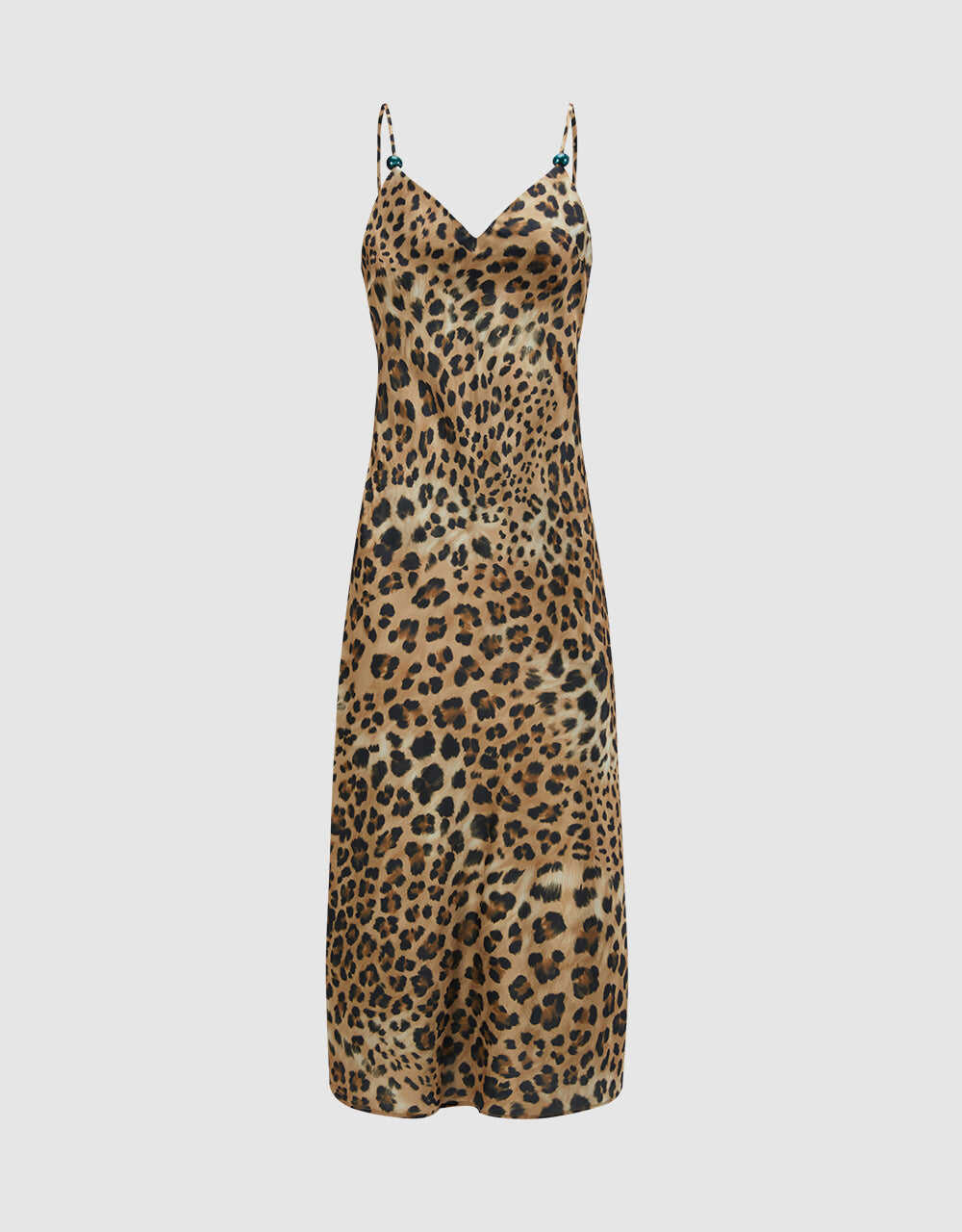 VESTIDO CON ESTAMPADO DE LEOPARDO