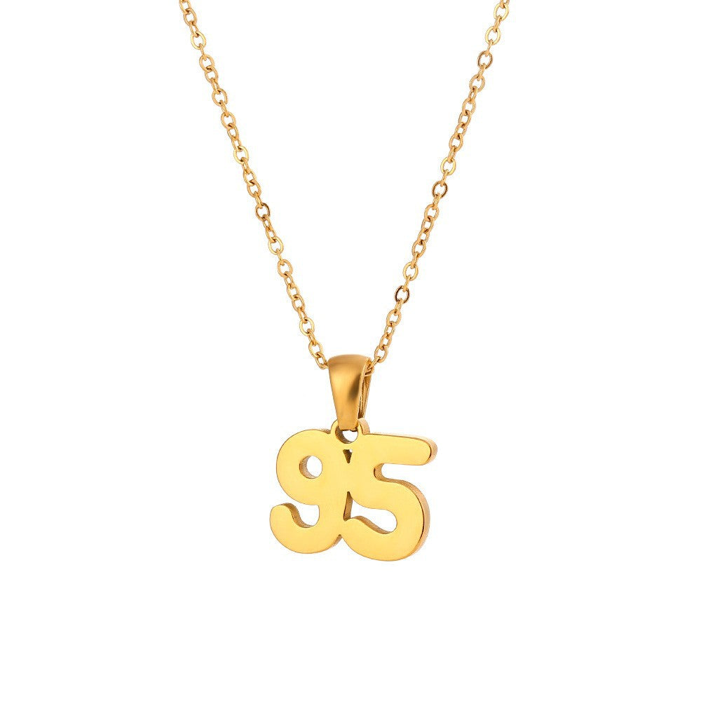 Fashion Quadrilateral Geometric Stainless Steel 18K Gold Plated Necklaces