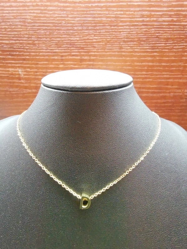 Minimalist Letter Stainless Steel Carving Necklace