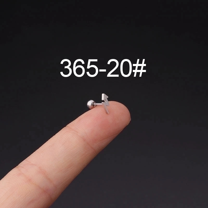 Ear Cartilage Rings & Studs Fashion Geometric 316L Stainless Steel  Plating