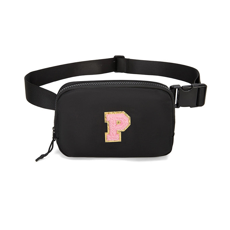 Women's Streetwear Letter Nylon Waist Bags