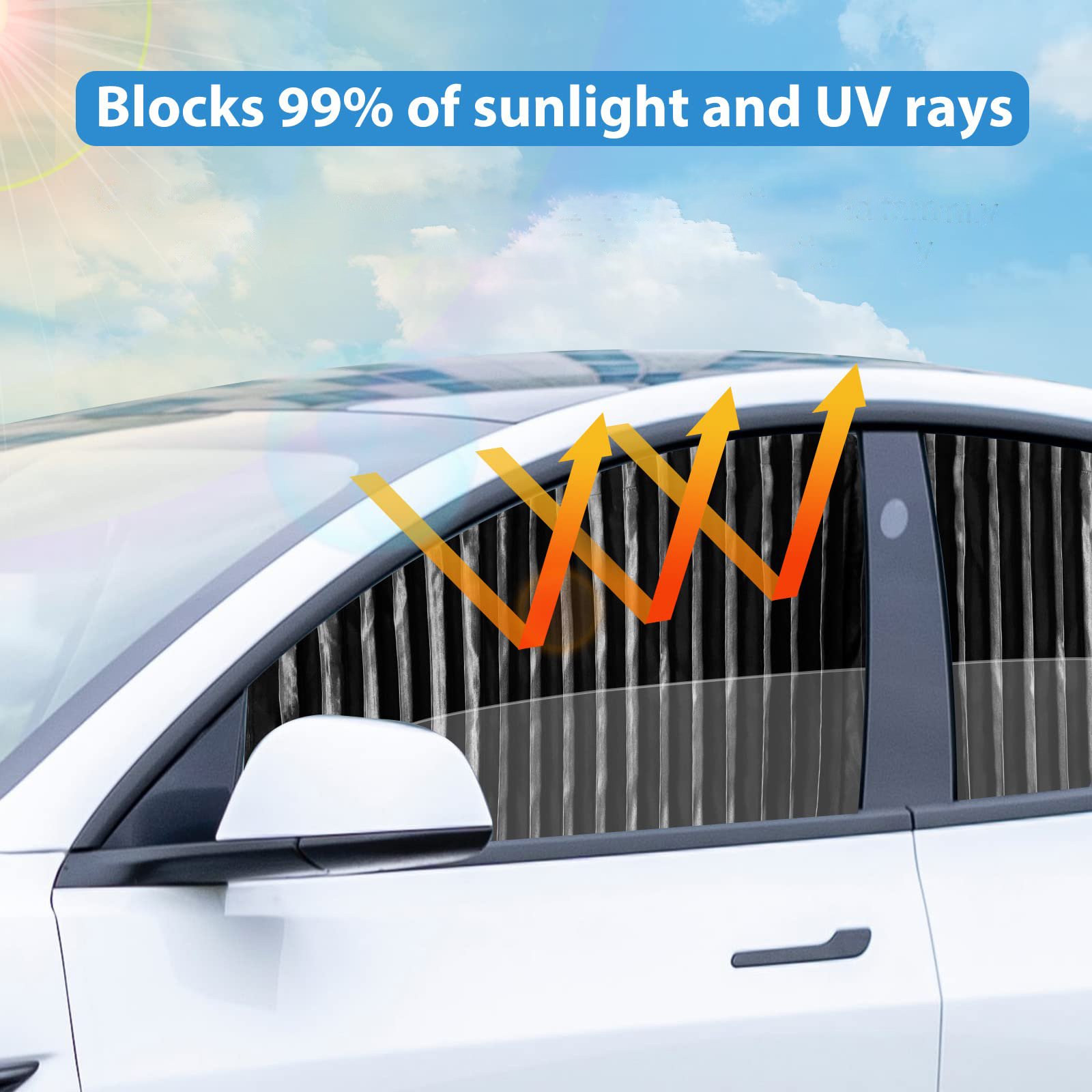 49% OFF🔥Universal Magnetic Car Side Window Privacy Sunshade