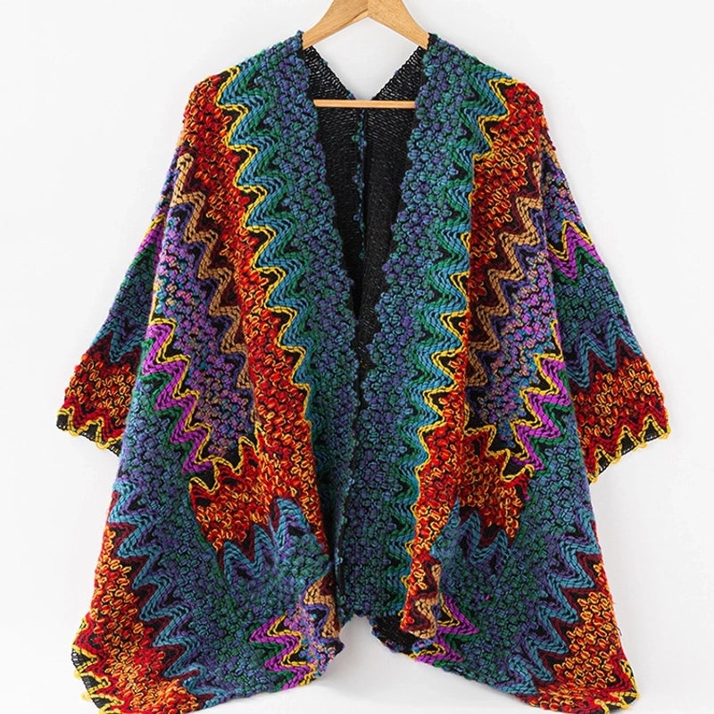 Women's Streetwear Plaid Imitation Cashmere Tassel Shawl