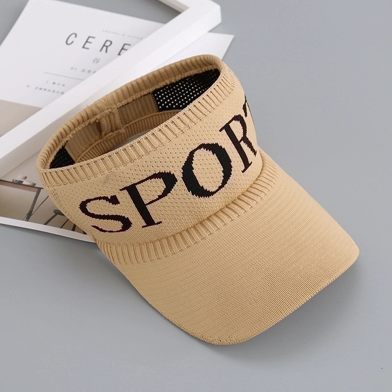 Women's Commute Letter Curved Eaves Sun Hat