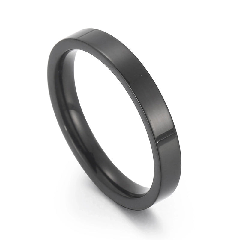 Fashion Round Stainless Steel 18K Gold Plated Rings