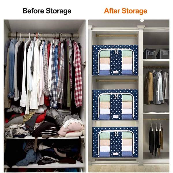 (Summer Hot Sale-30% OFF) -Hahomee™ Oxford Cloth Steel Frame Storage Box