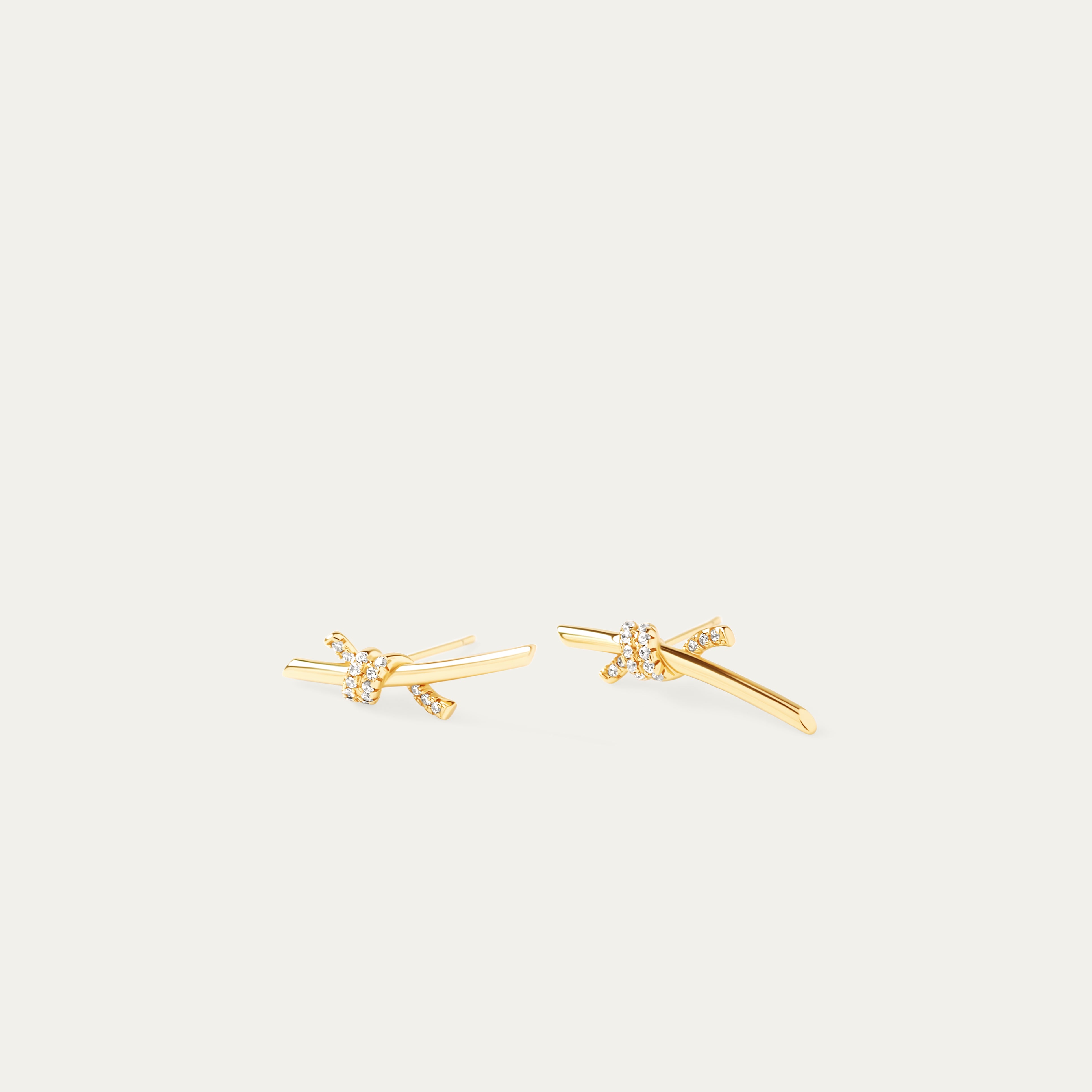 Teria CZ Earrings (18K Gold Brass)