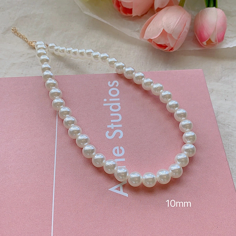 Fashion Heart Shape Titanium Steel Beaded Zircon Layered Necklaces 1 Piece