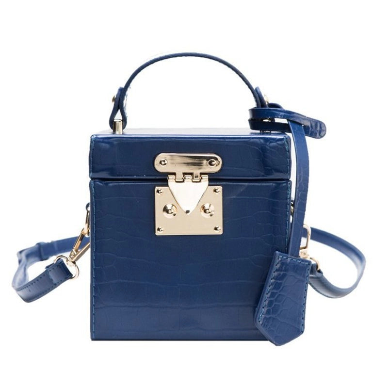 New Crocodile Pattern Box Versatile Shoulder Fashion Popular Messenger Bag