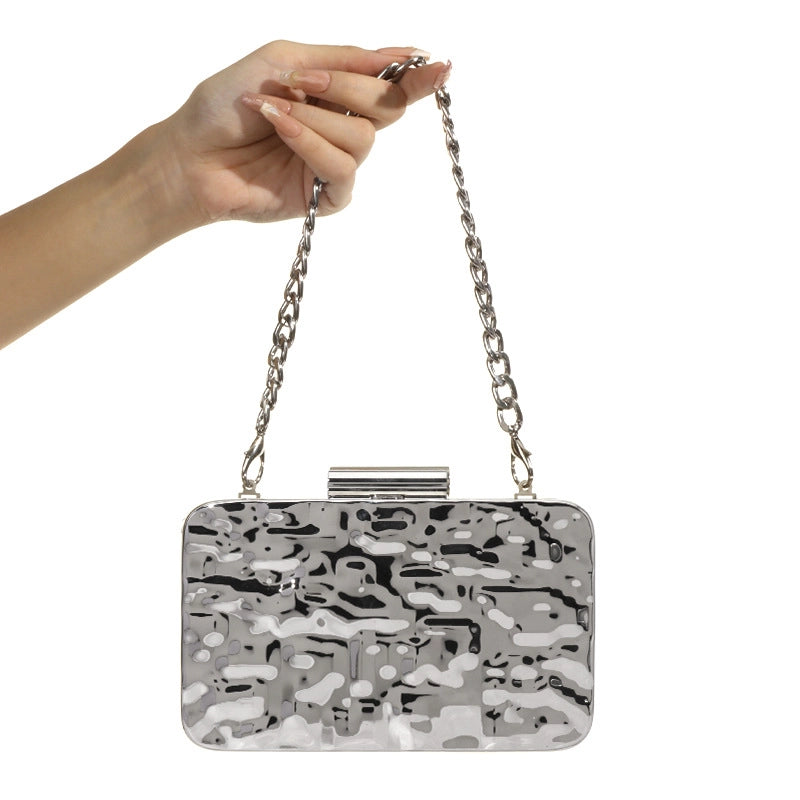 Arylic Solid Color Square Evening Bags