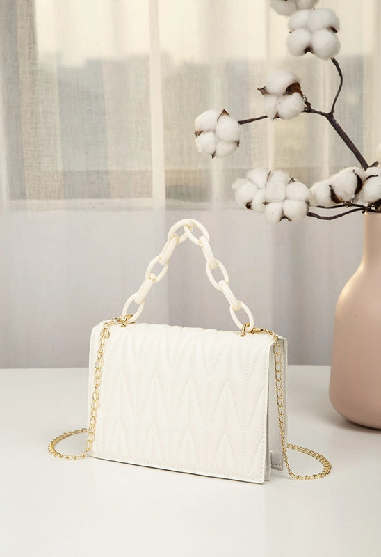 Medium Pu Leather Square Bag