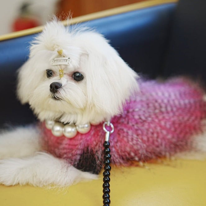 Faux Fur Multicolor Dog Cat Sweater