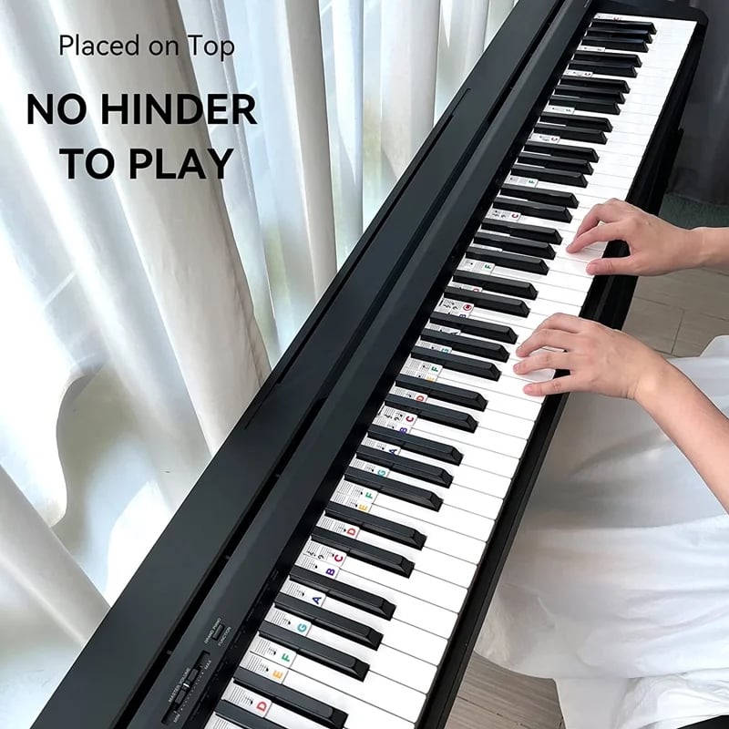 🎁49% OFF🔥🔥--🎄Removable Piano Keyboard Note Labels