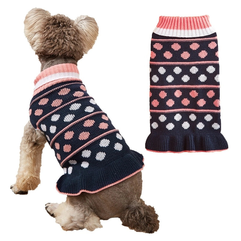 Cute Acrylic Star Polka Dots Heart Shape Pet Clothing