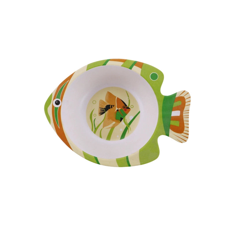 Cute Cartoon Bamboo Fibre Tableware 1 Piece