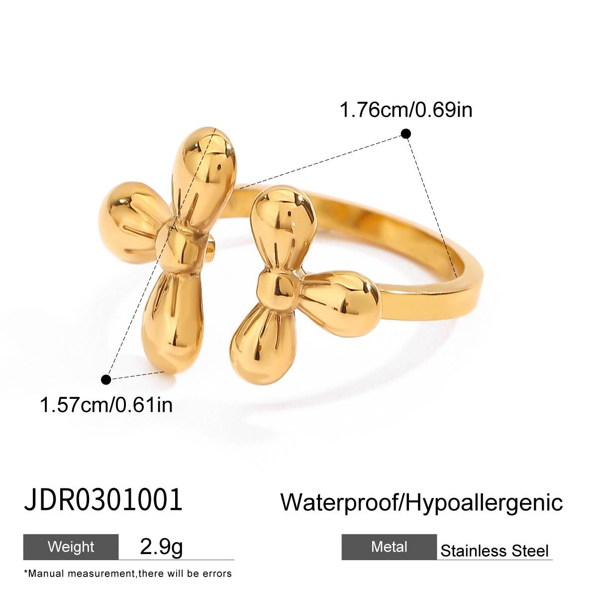 Flower Ring Titanium Steel Jewelry Stainless Steel Rings