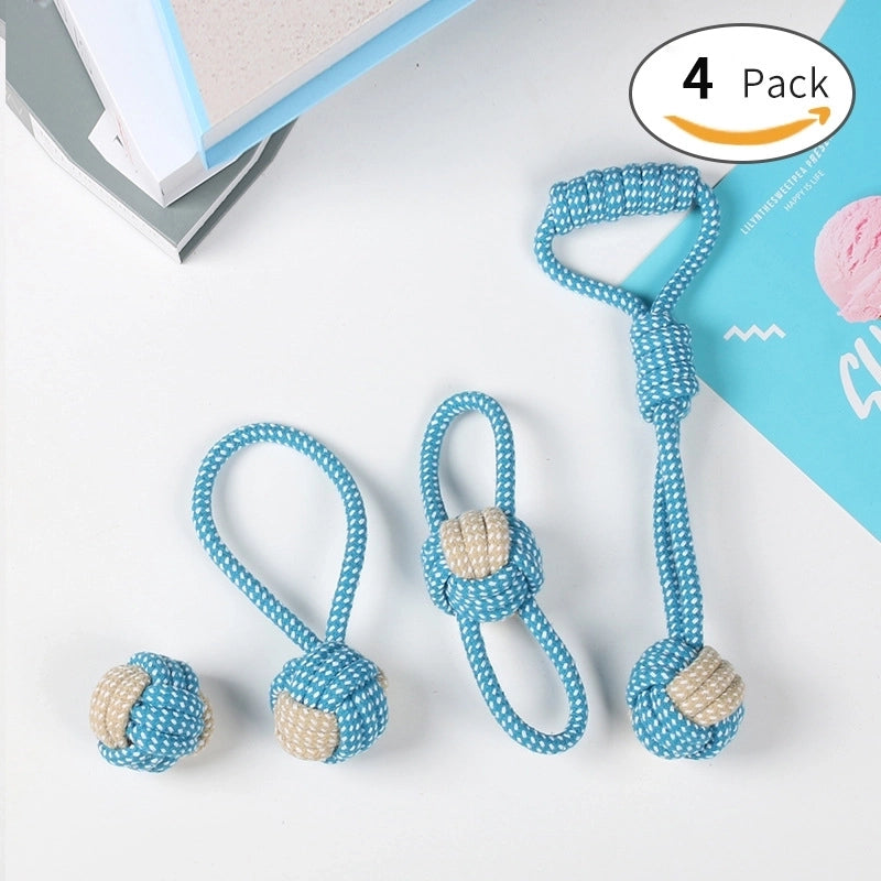 Minimalist Cotton Rope Solid Color Pet Toys