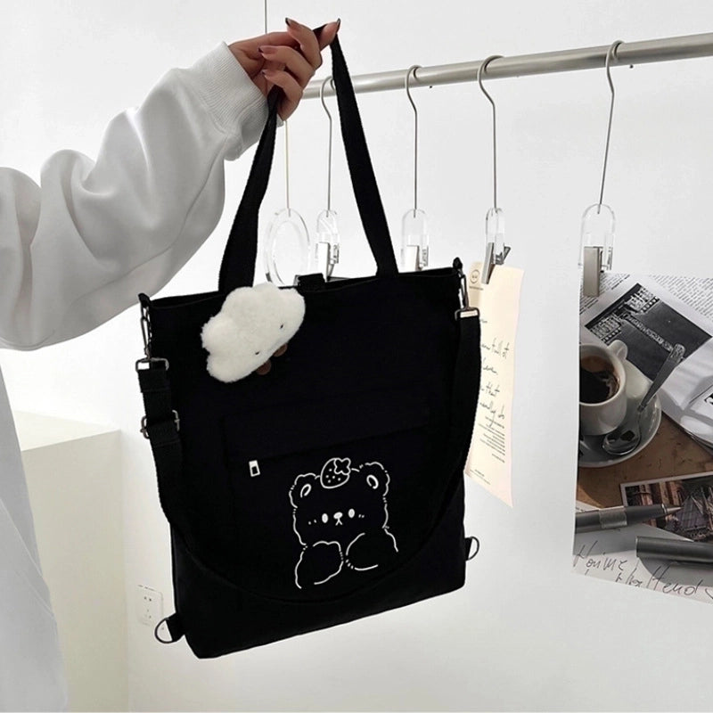 Women's Large Spring&summer Canvas Cute Shoulder Bag
