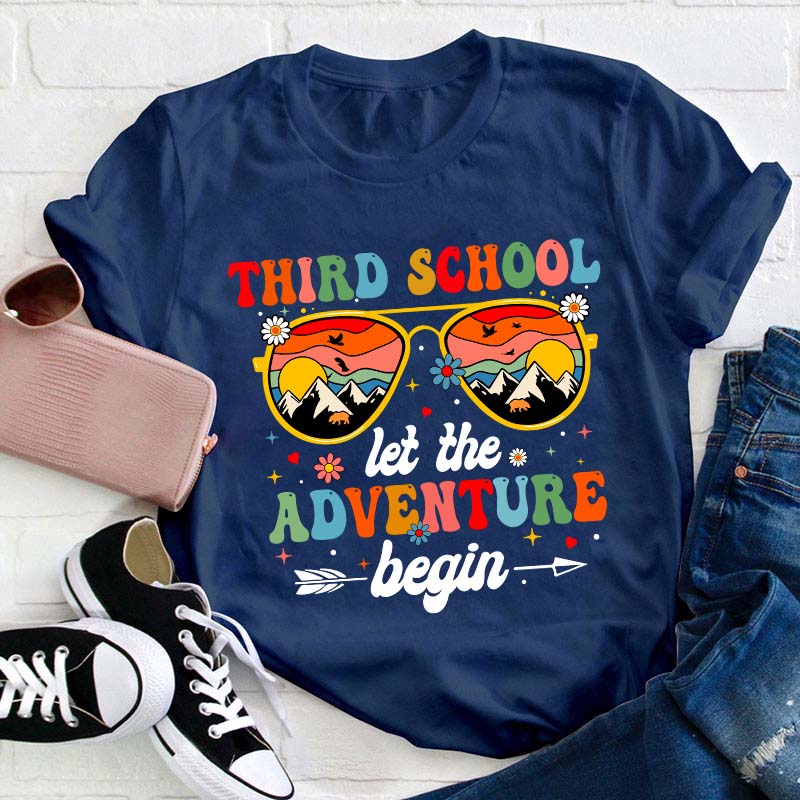 Personalized Let The Adventure Begin Teacher T-Shirt