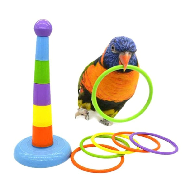 9 Pieces Bird Training Toys Set