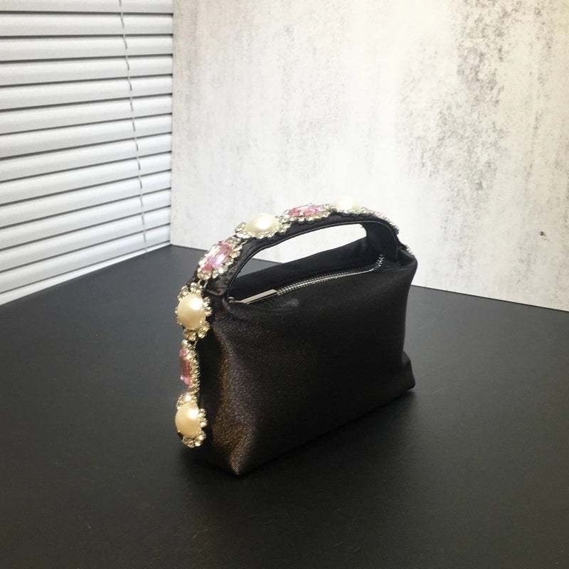 Women's Small Polyester Solid Color Classic Style Square Zipper Handbag