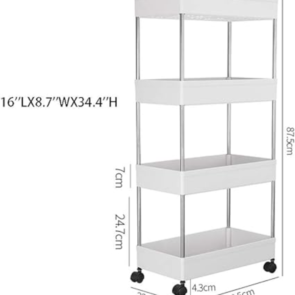 4 Layer Plastic Storage Rack..4 Tier Multifunction Plastic Shelf