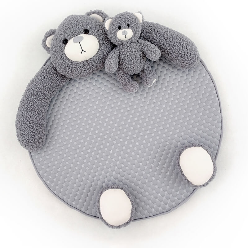 Cute Teddy Bear Sleeping Mat with Bear Toy Dog & Cat Bed